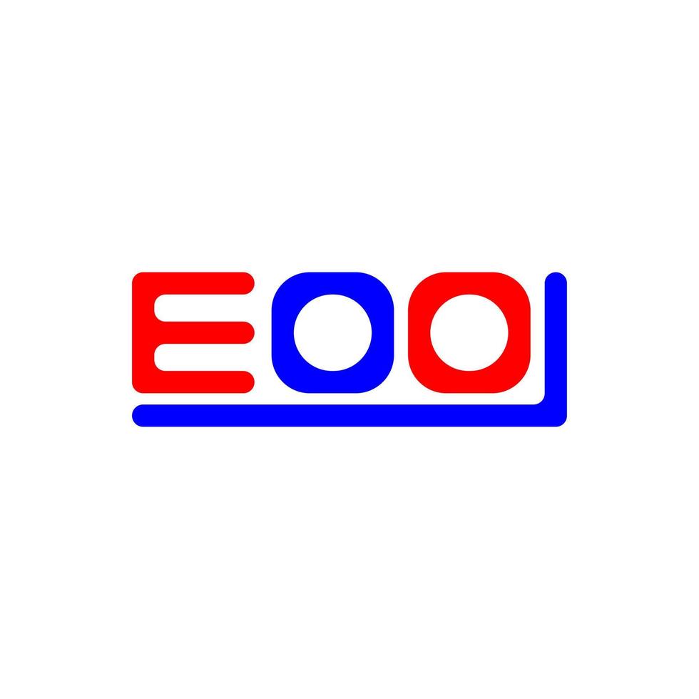eoo letra logo creativo diseño con vector gráfico, eoo sencillo y moderno logo.