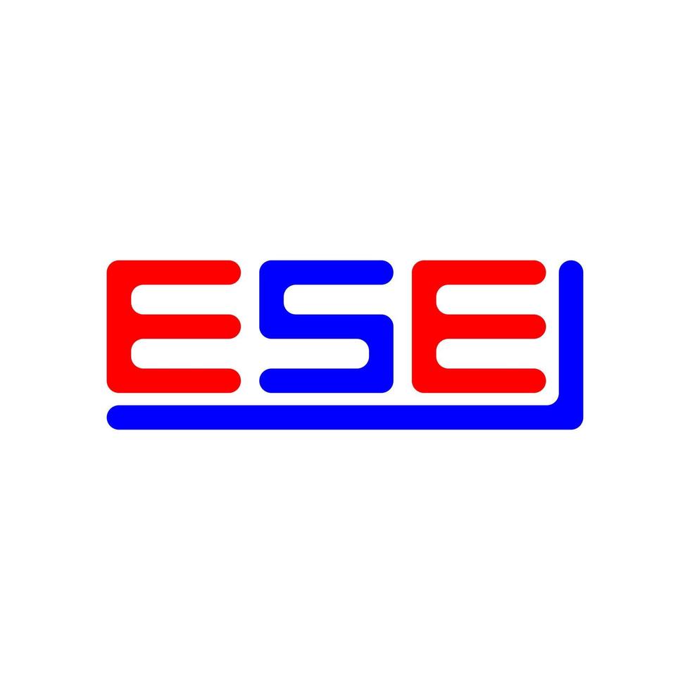 ESE letter logo creative design with vector graphic, ESE simple and modern logo.