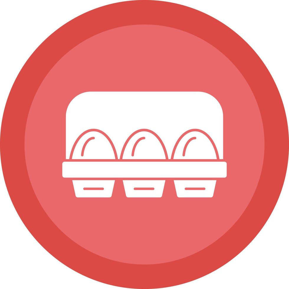 Egg Carton Vector Icon Design