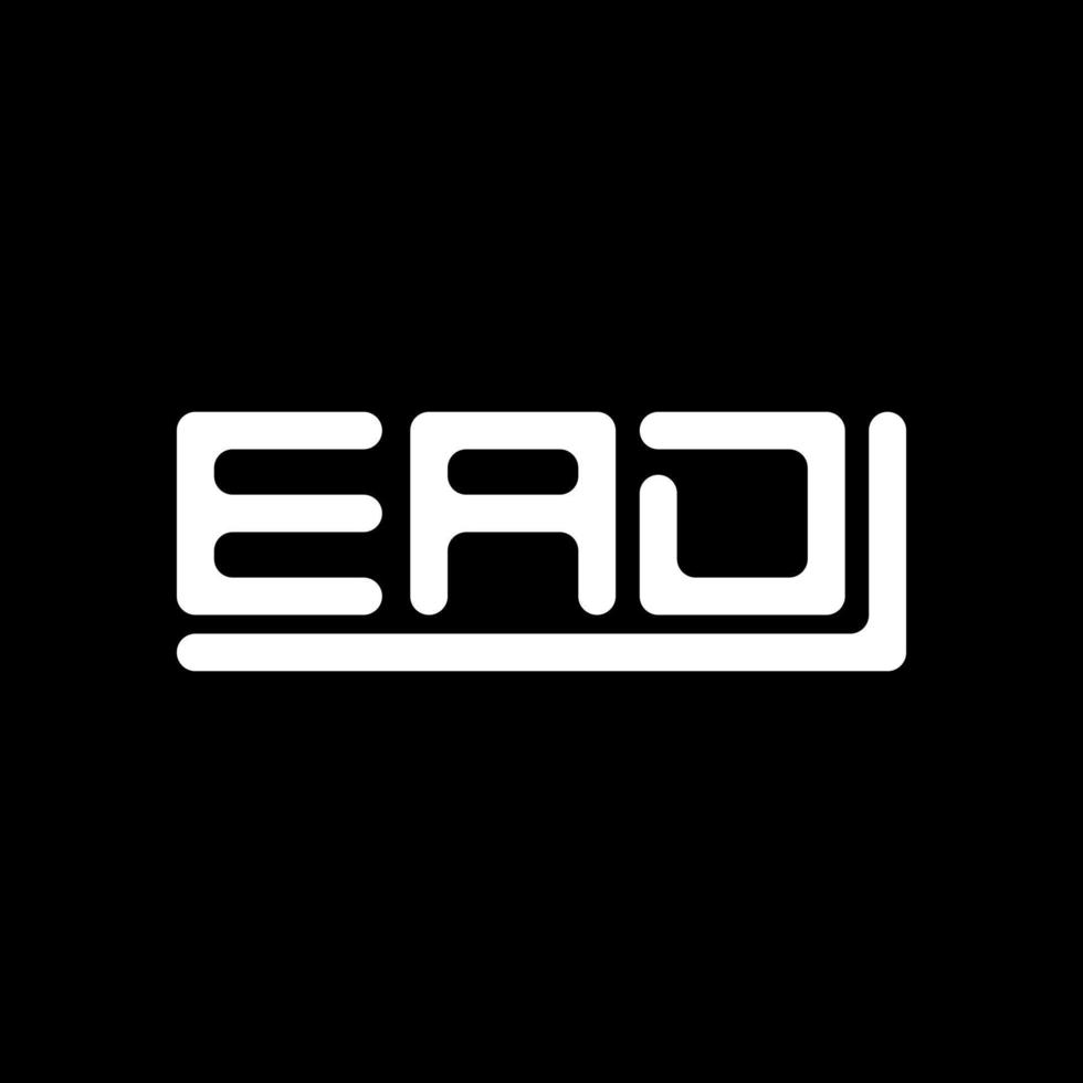 EAD letter logo creative design with vector graphic, EAD simple and modern logo.