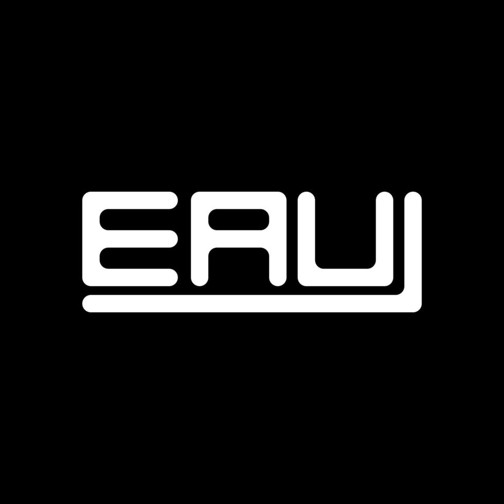 eau letra logo creativo diseño con vector gráfico, eau sencillo y moderno logo.