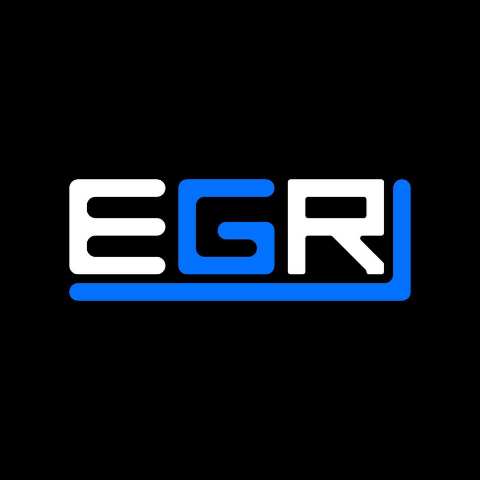 EGR letter logo creative design with vector graphic, EGR simple and modern logo.