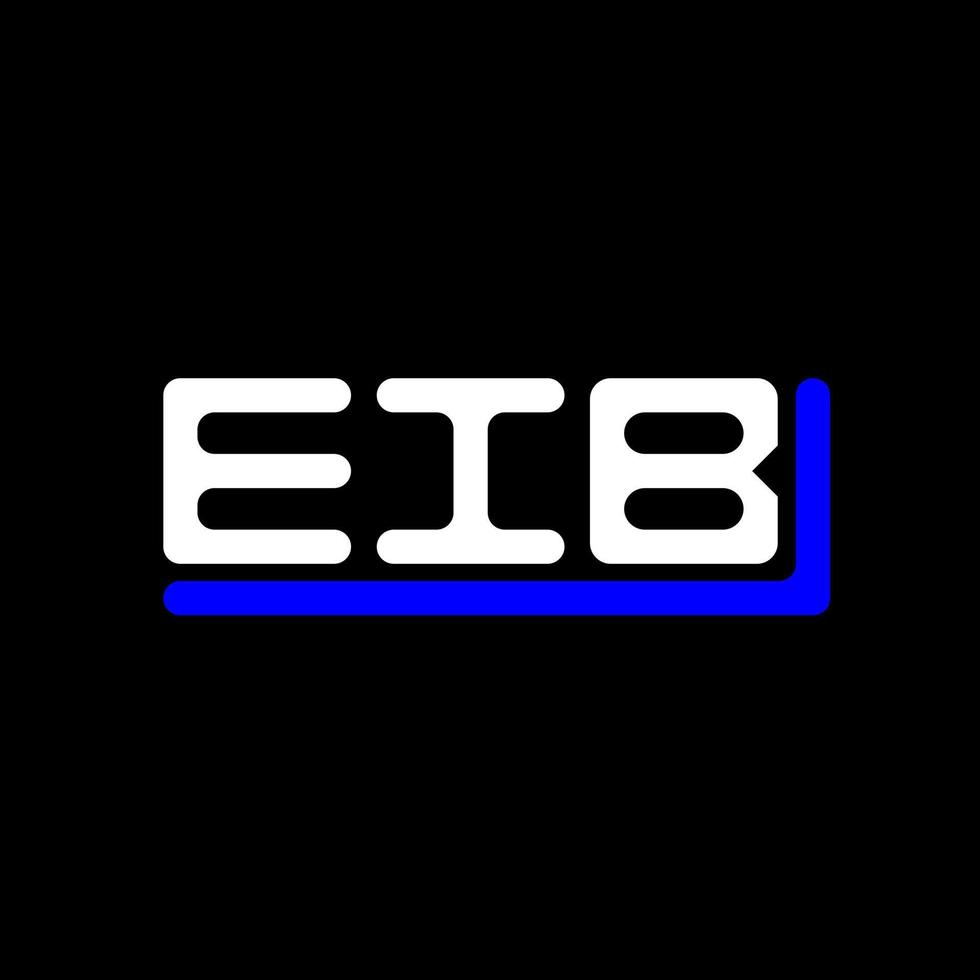 EIB letter logo creative design with vector graphic, EIB simple and modern logo.