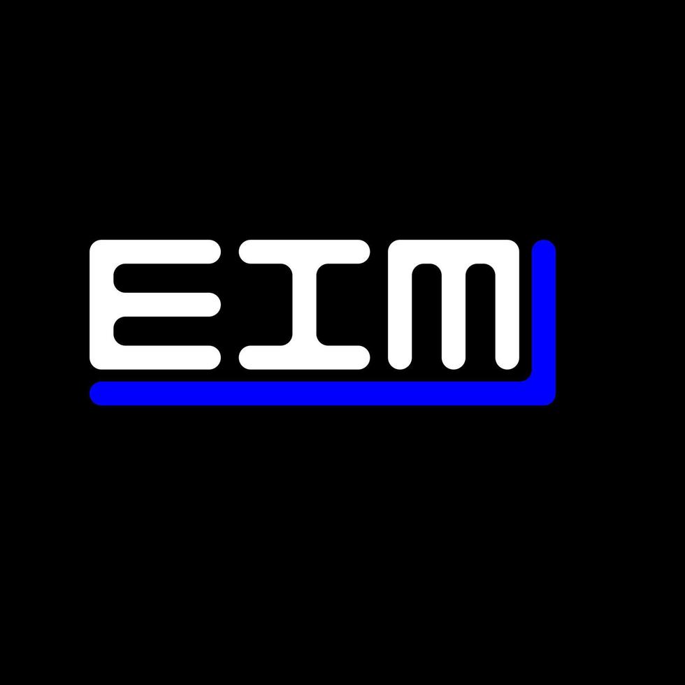 EIM letter logo creative design with vector graphic, EIM simple and modern logo.