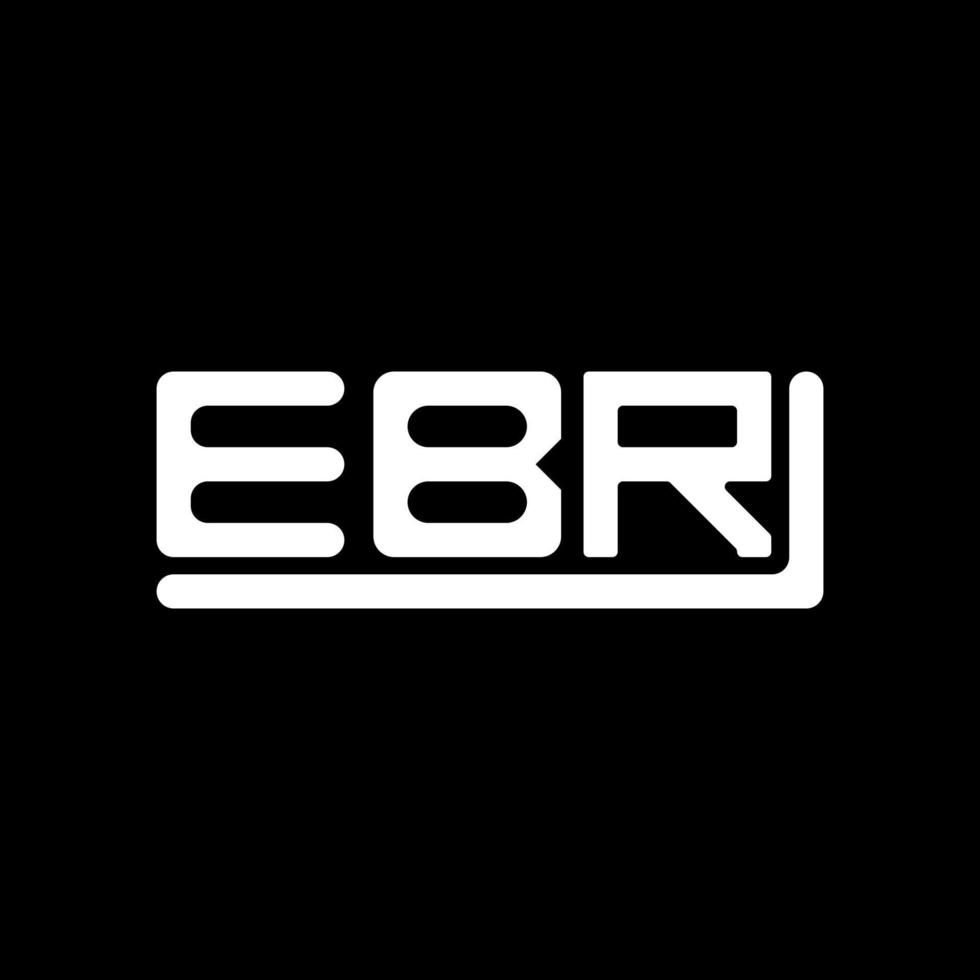 EBR letter logo creative design with vector graphic, EBR simple and modern logo.