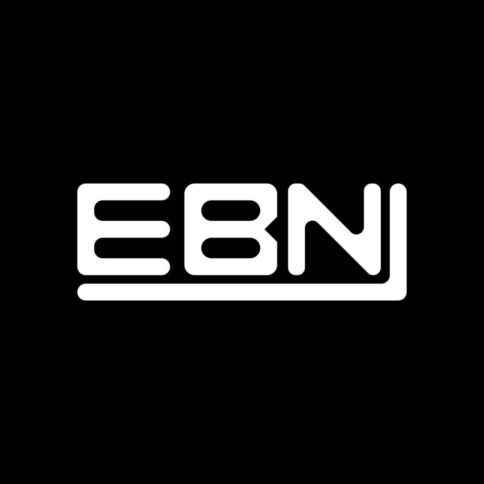 EBN letter logo creative design with vector graphic, EBN simple and modern logo.