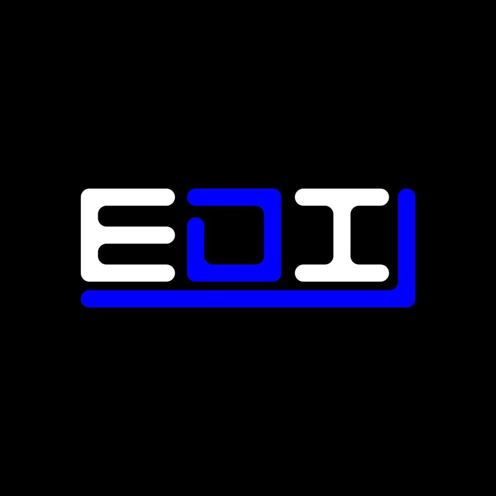 EDI letter logo creative design with vector graphic, EDI simple and modern logo.