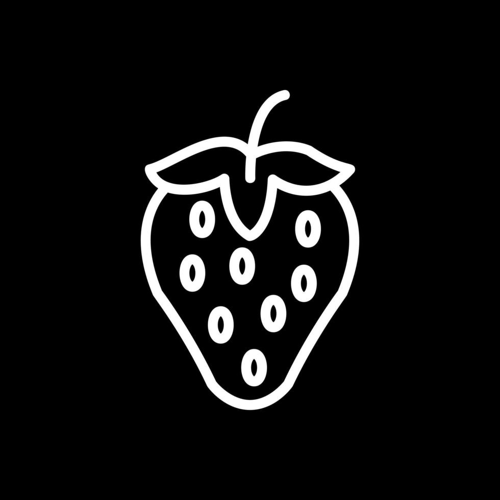 diseño de icono de vector de fresa
