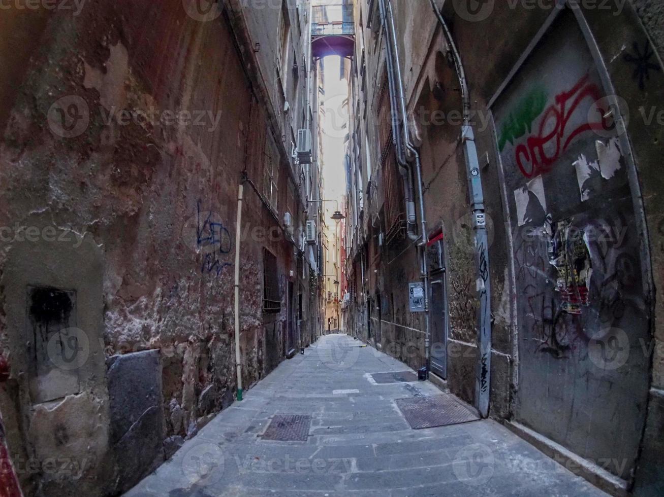 genoa historic palace and buildings in old town photo