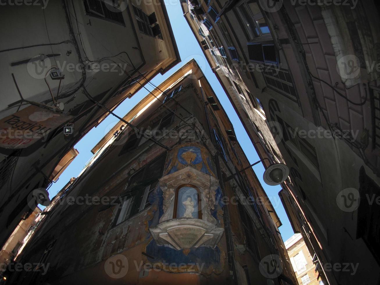 genoa historic palace and buildings in old town photo