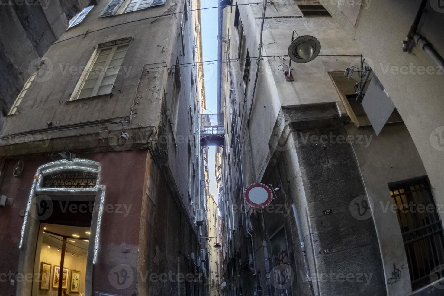 genoa historic palace and buildings in old town photo