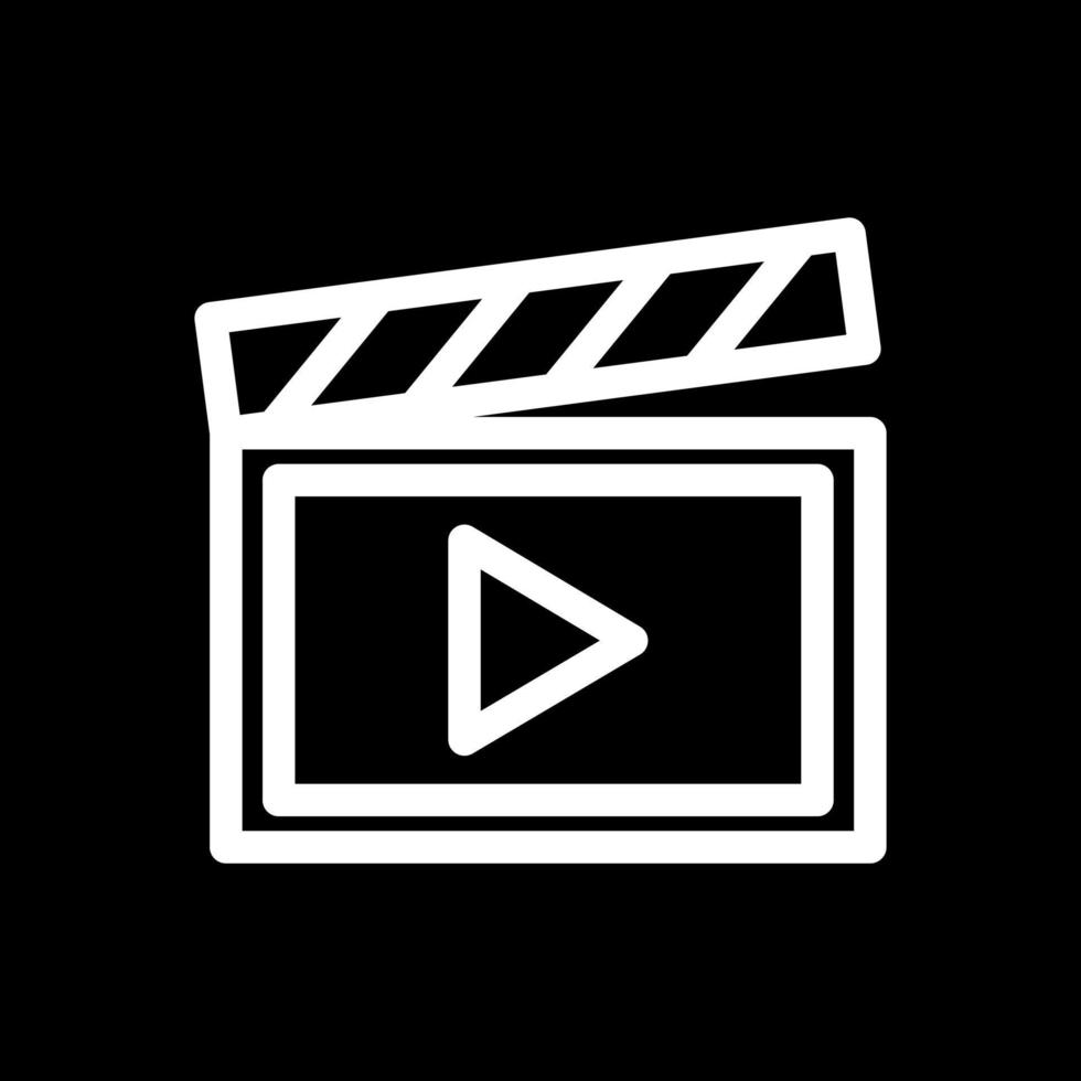 Clapperboard Vector Icon Design