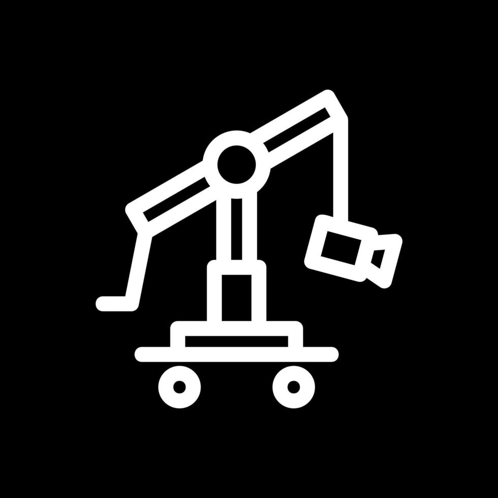 Camera Crane Vector Icon Design