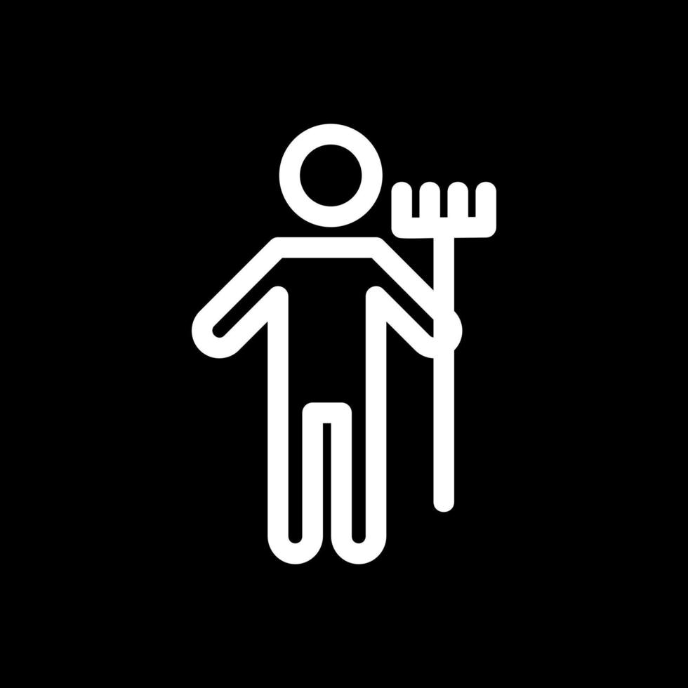 Man Holding Mop Vector Icon Design