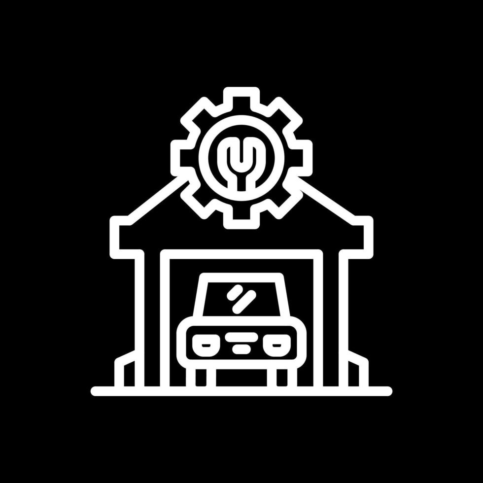 Mechanic Shop Vector Icon Design