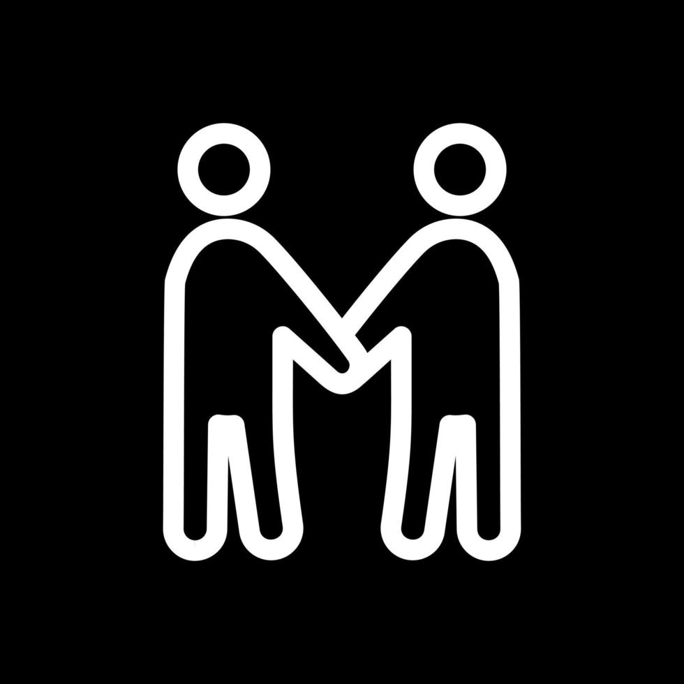 Friends Standing Vector Icon Design