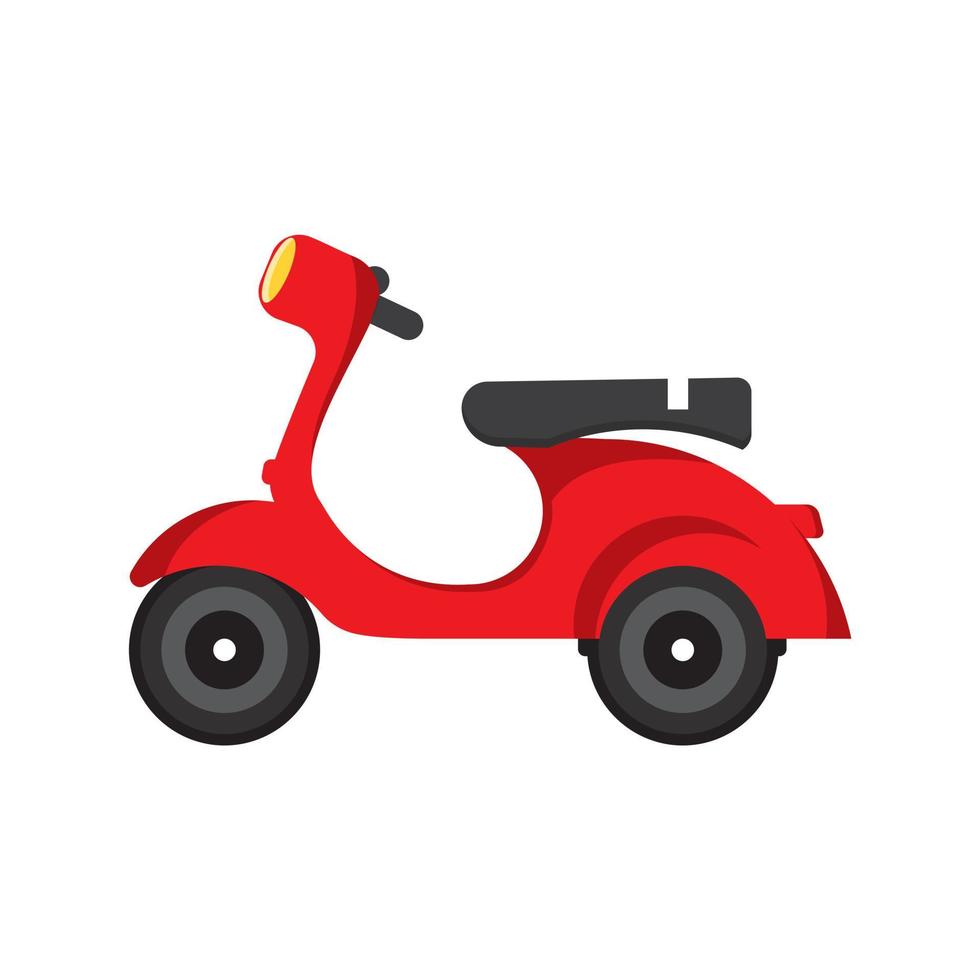 Vintage scooter vector illustration design. Scooter illustration on white background.