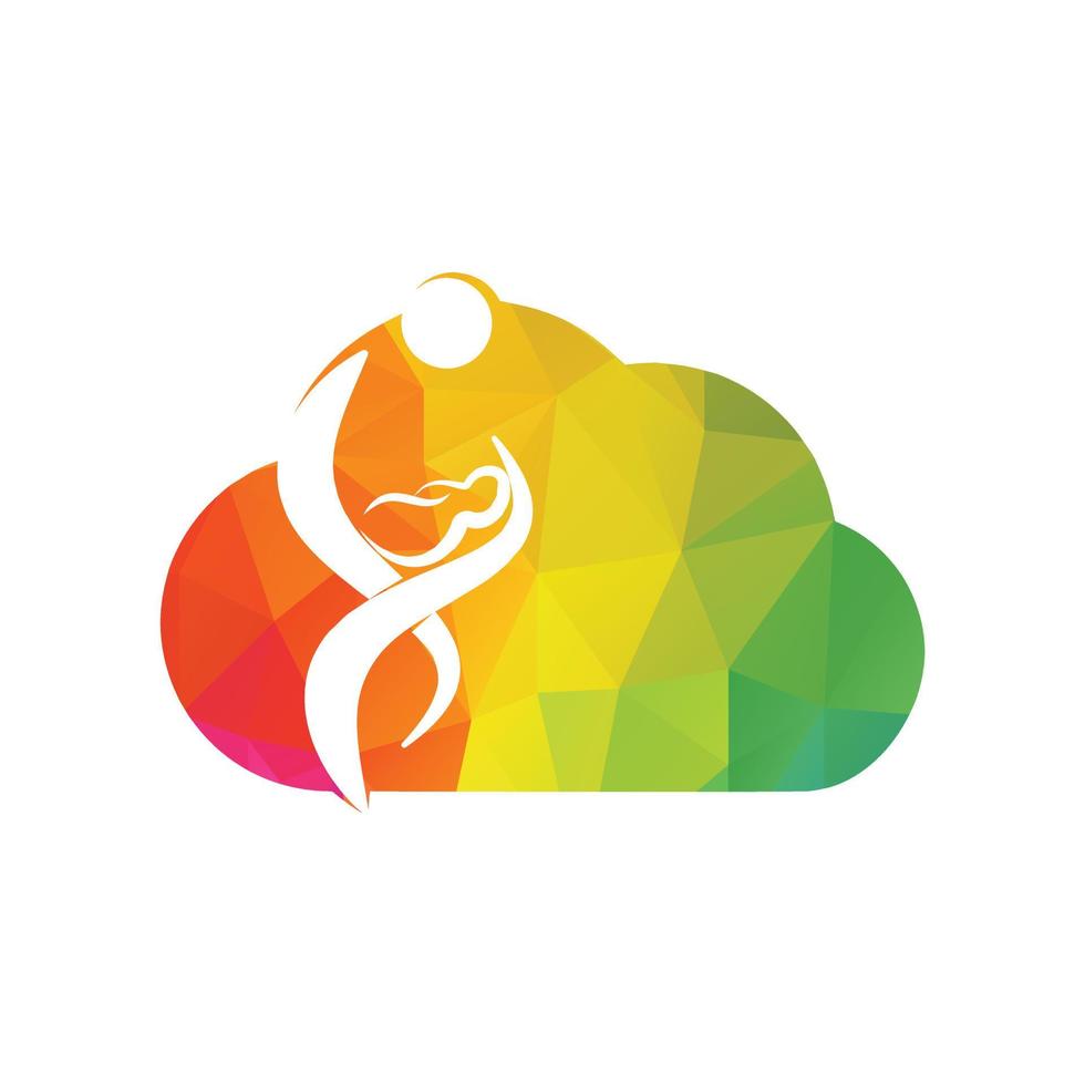 Mother holding newborn baby in arms. Woman breastfeeding child. vector
