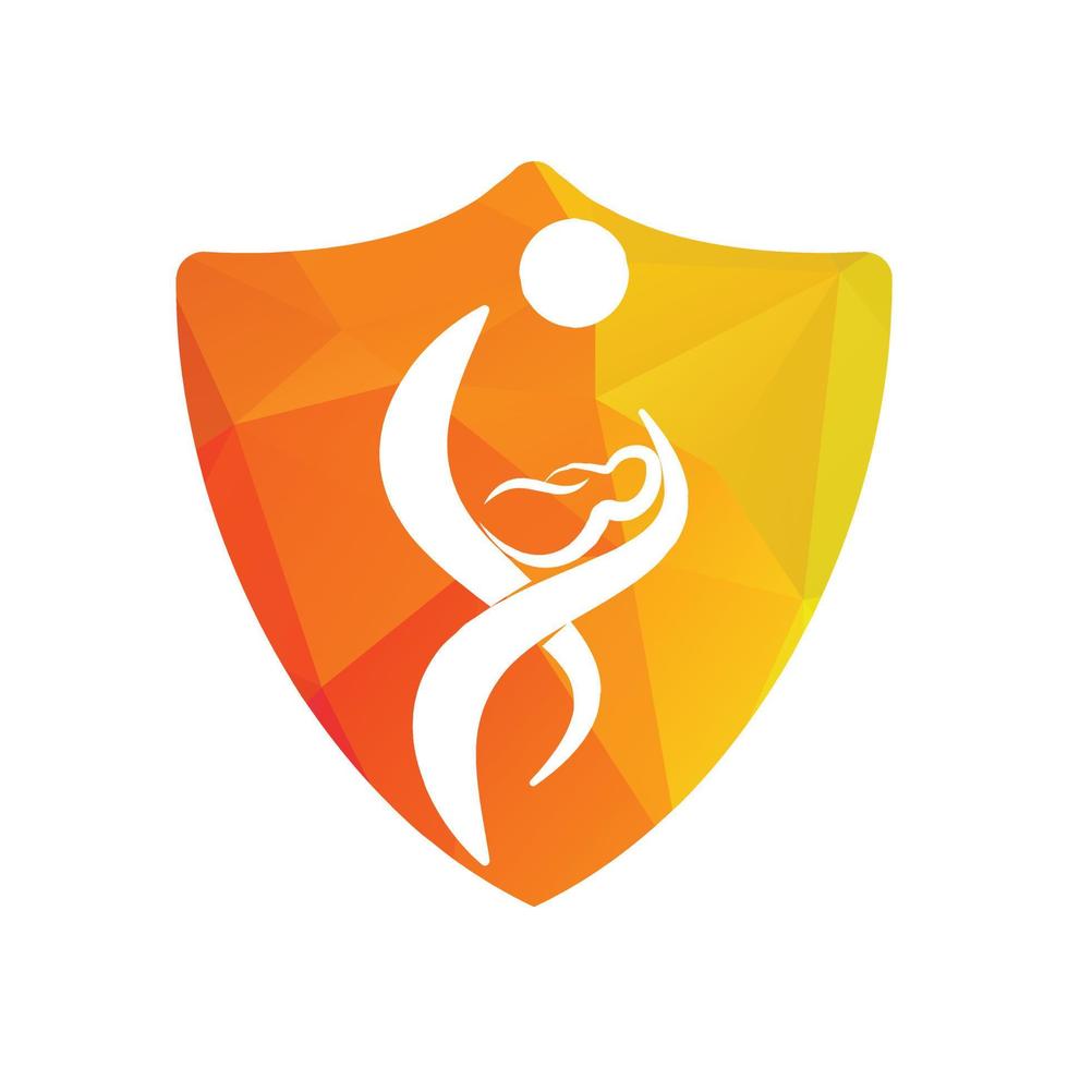Mother holding newborn baby in arms. Woman breastfeeding child. vector