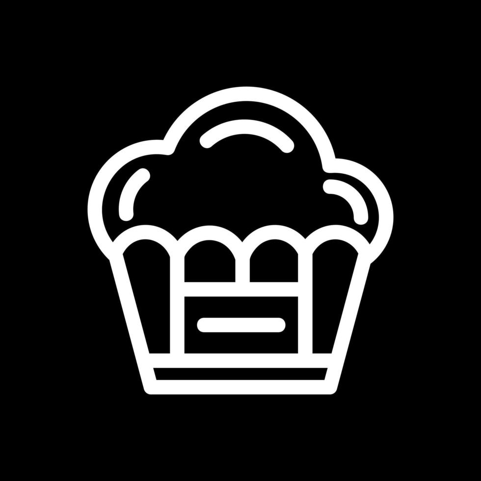 diseño de icono de vector de muffin