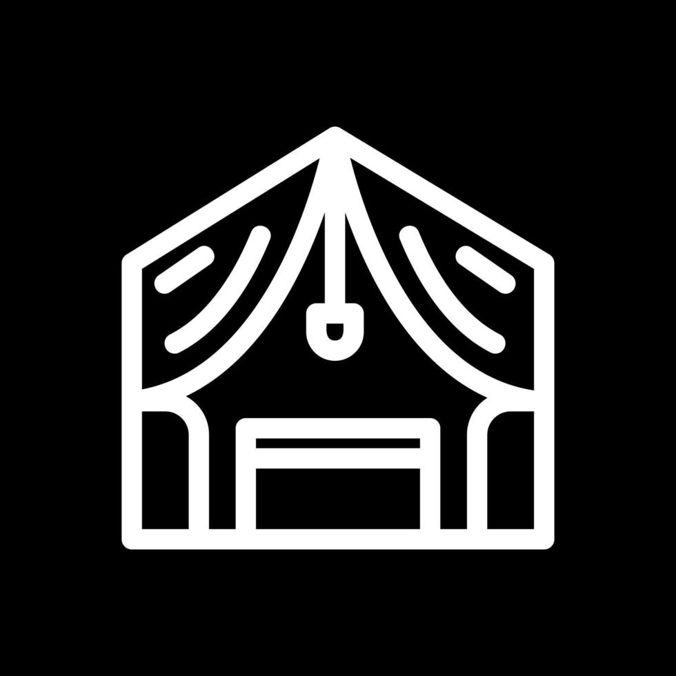 Luxury Camp Vector Icon Design