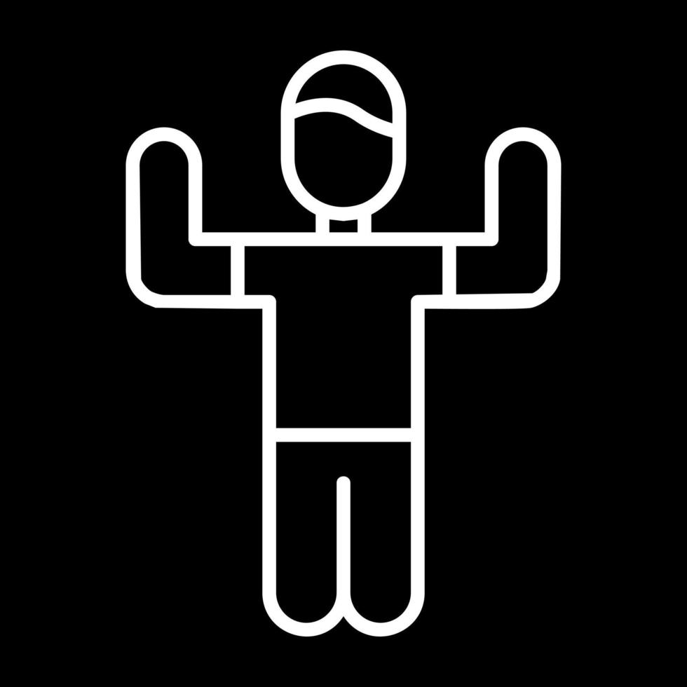 Person Exercising Vector Icon Design