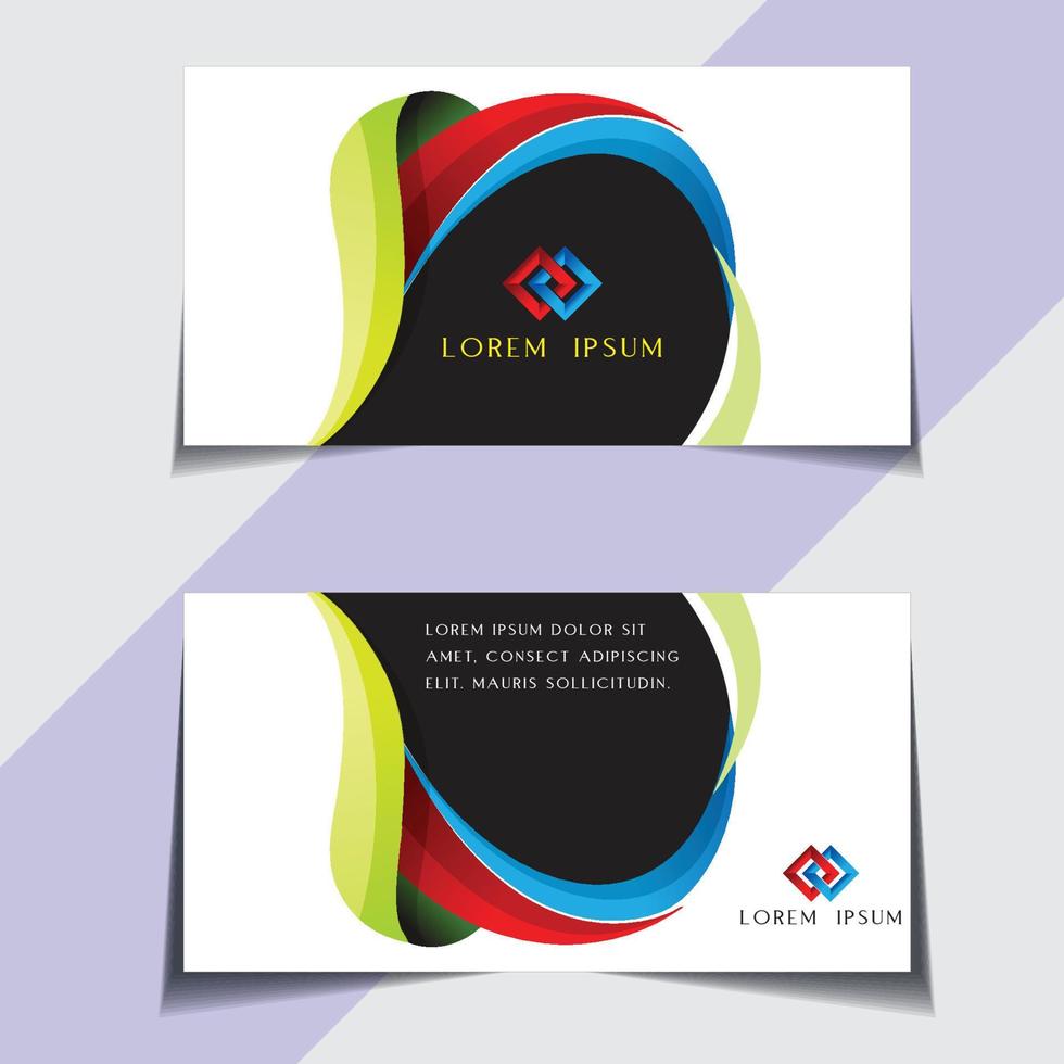 Professional Business Card Design, vector
