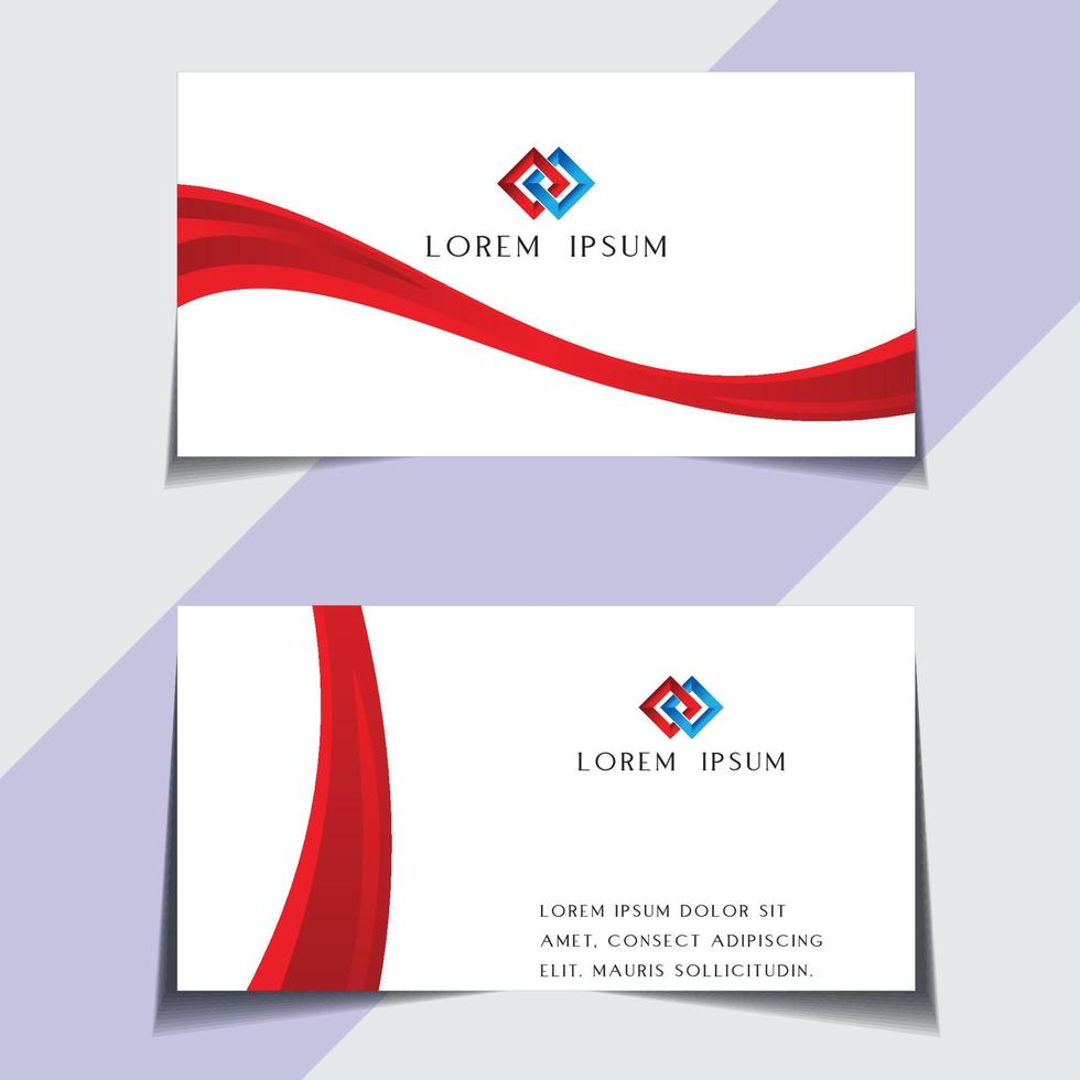 Professional Business Card Design, vector