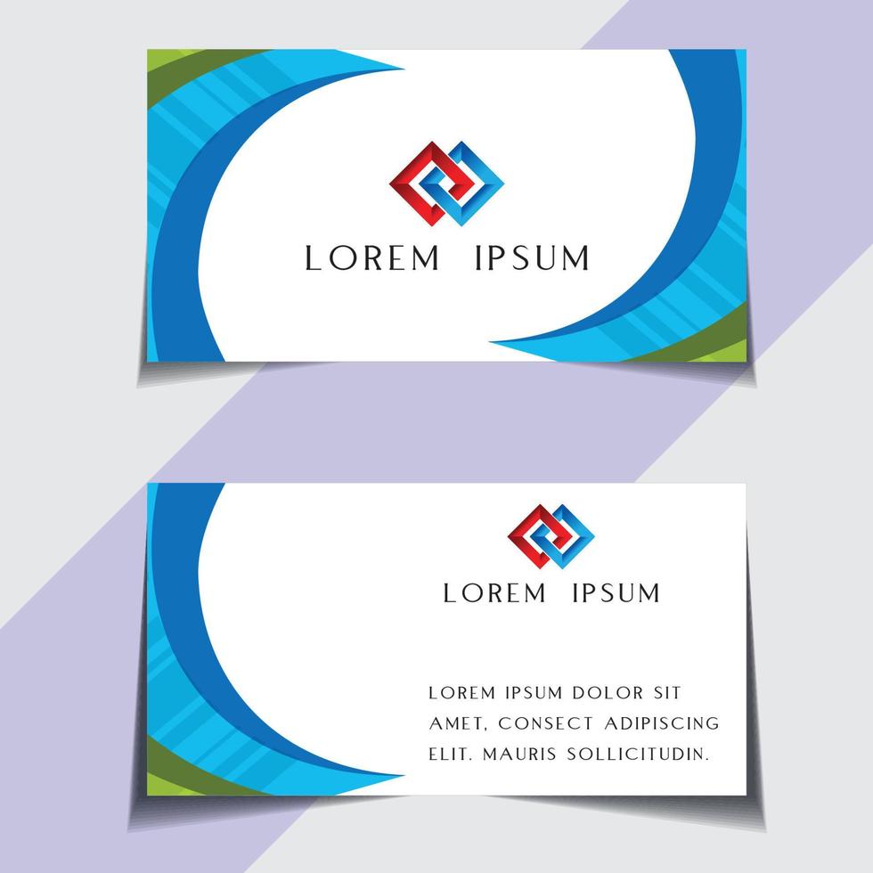 Professional Business Card Design, vector