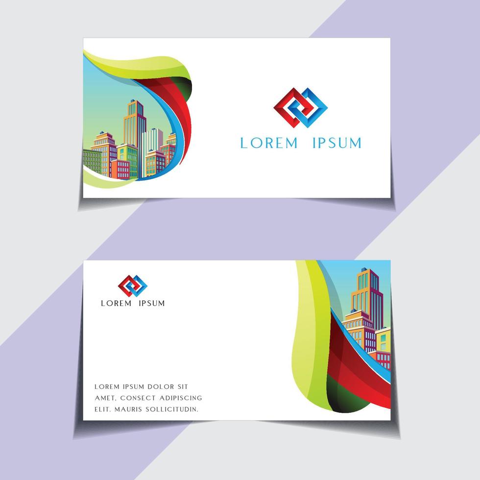 Professional Business Card Design, vector