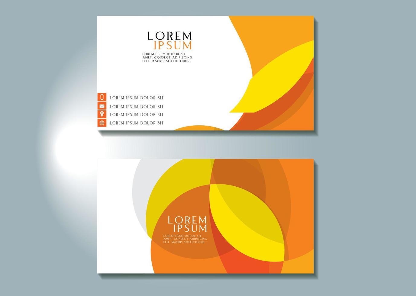 modern creative business card template vector