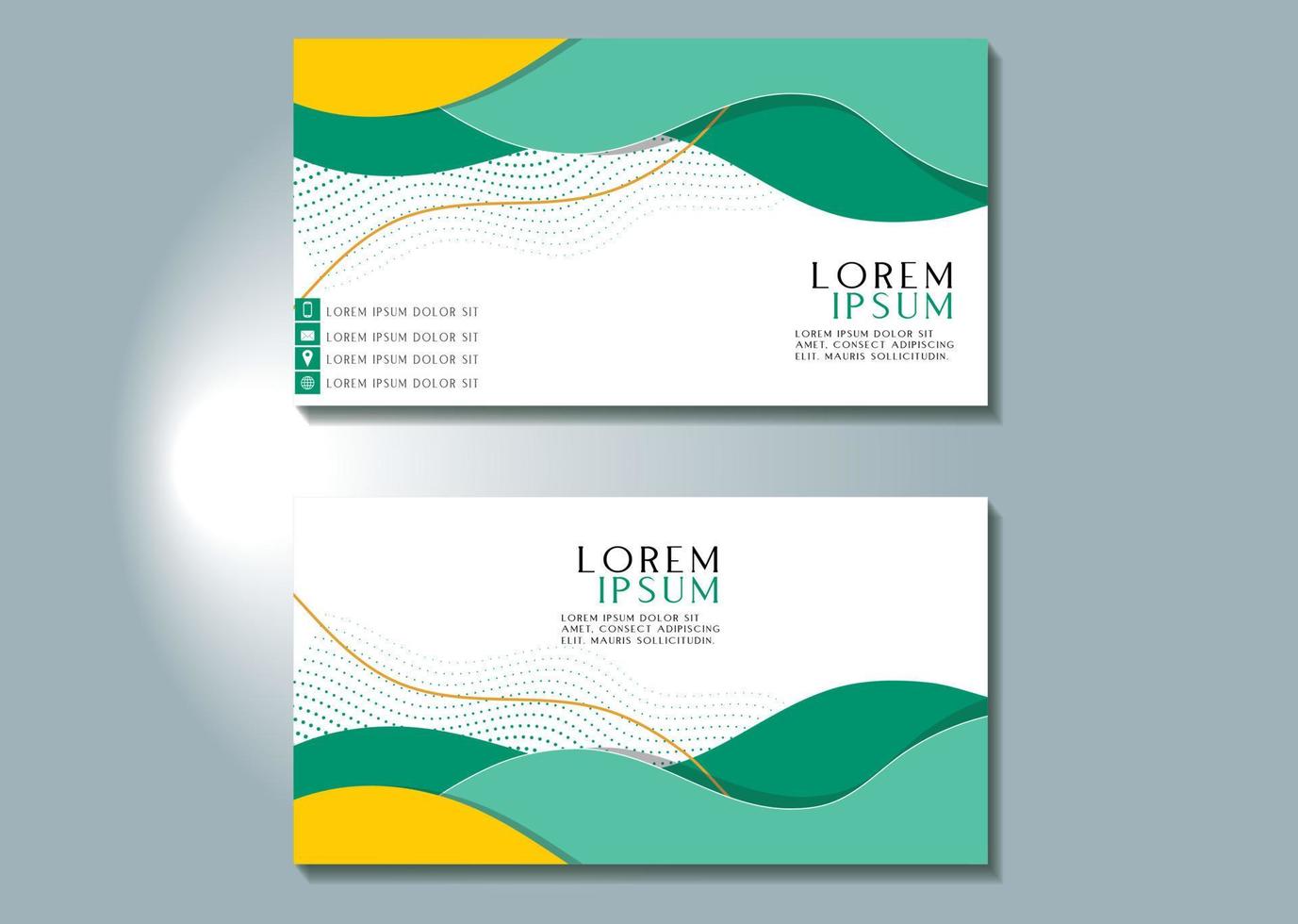 modern creative business card template vector