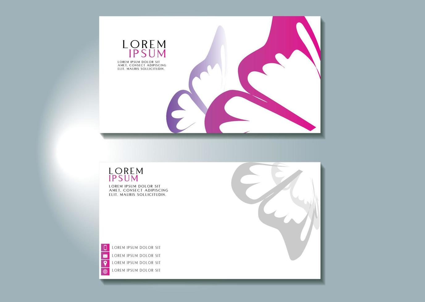modern creative business card template vector