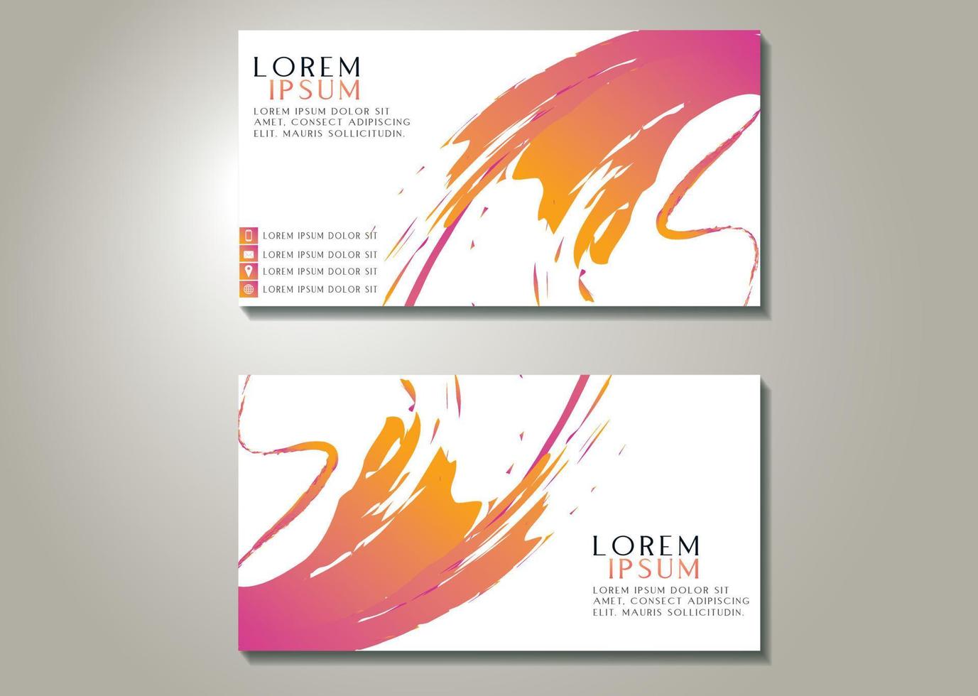 modern simple business card template Vector illustration