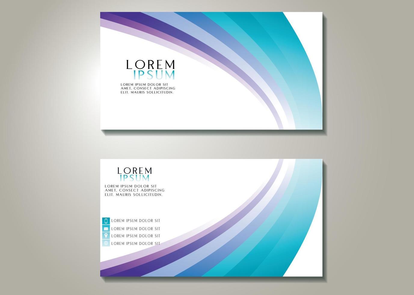 modern simple business card template Vector illustration