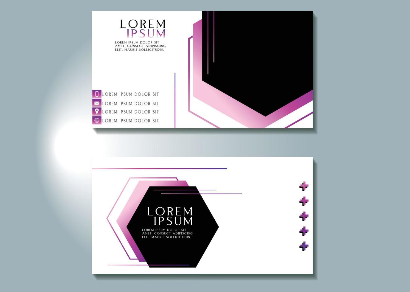 modern simple business card template Vector illustration