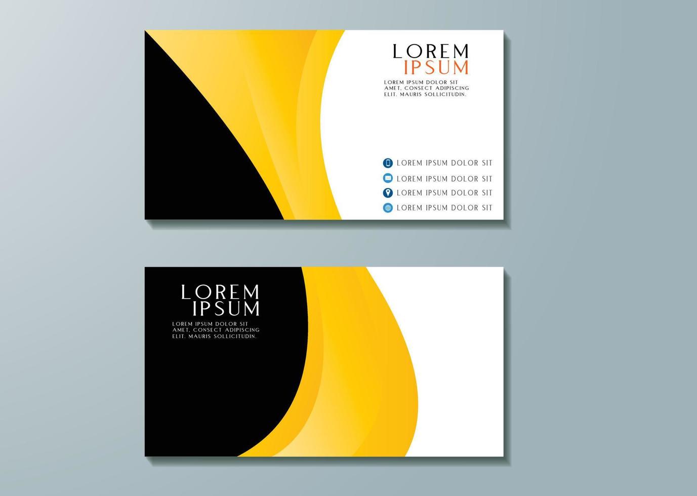 modern creative business card template vector