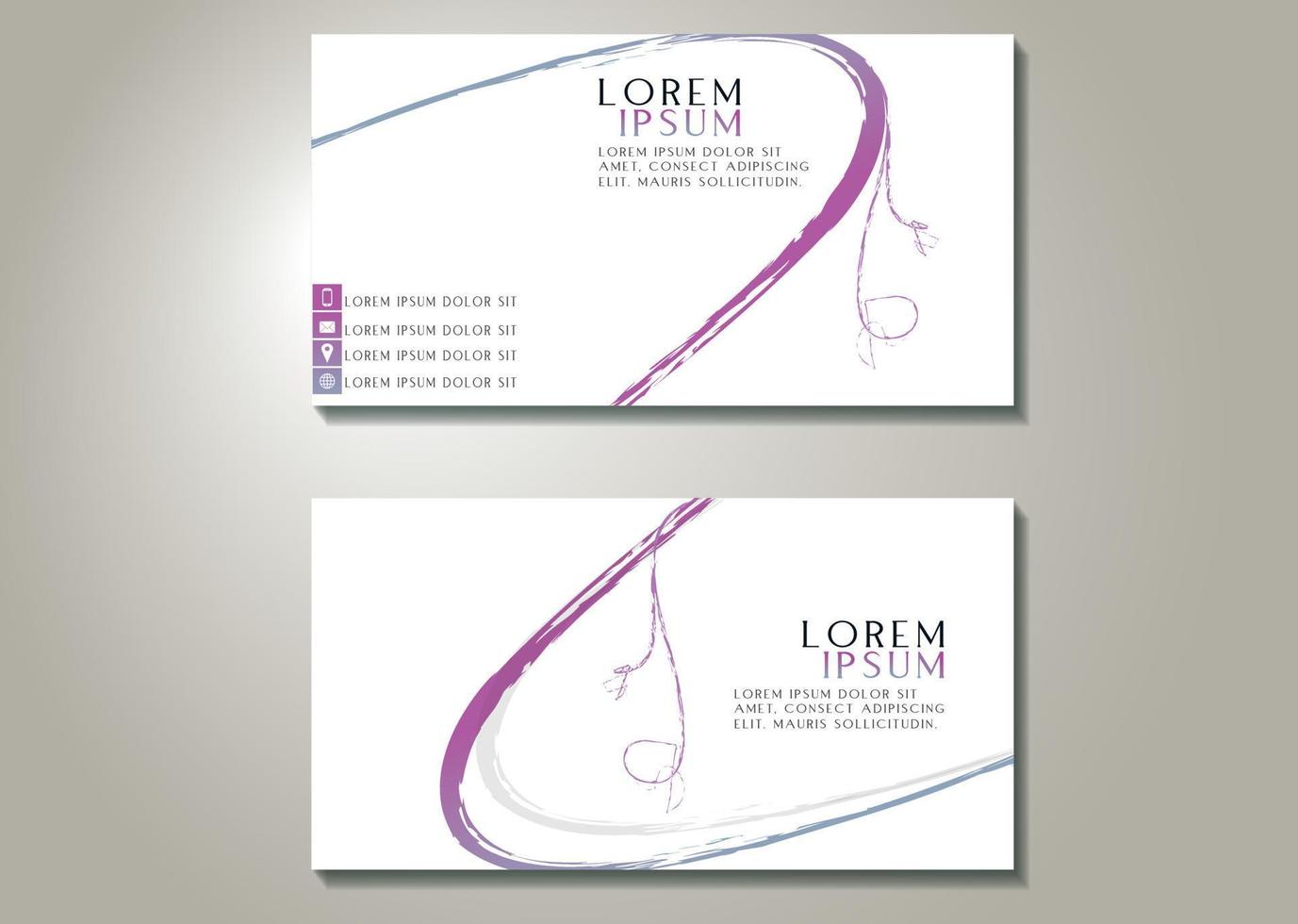 modern creative business card template vector