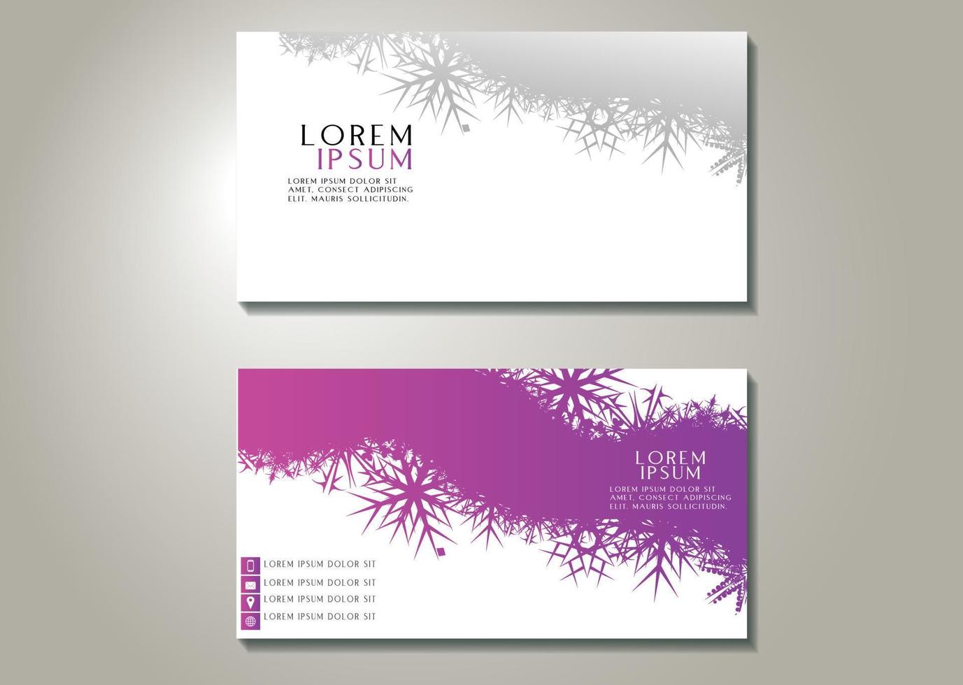 modern simple business card template Vector illustration