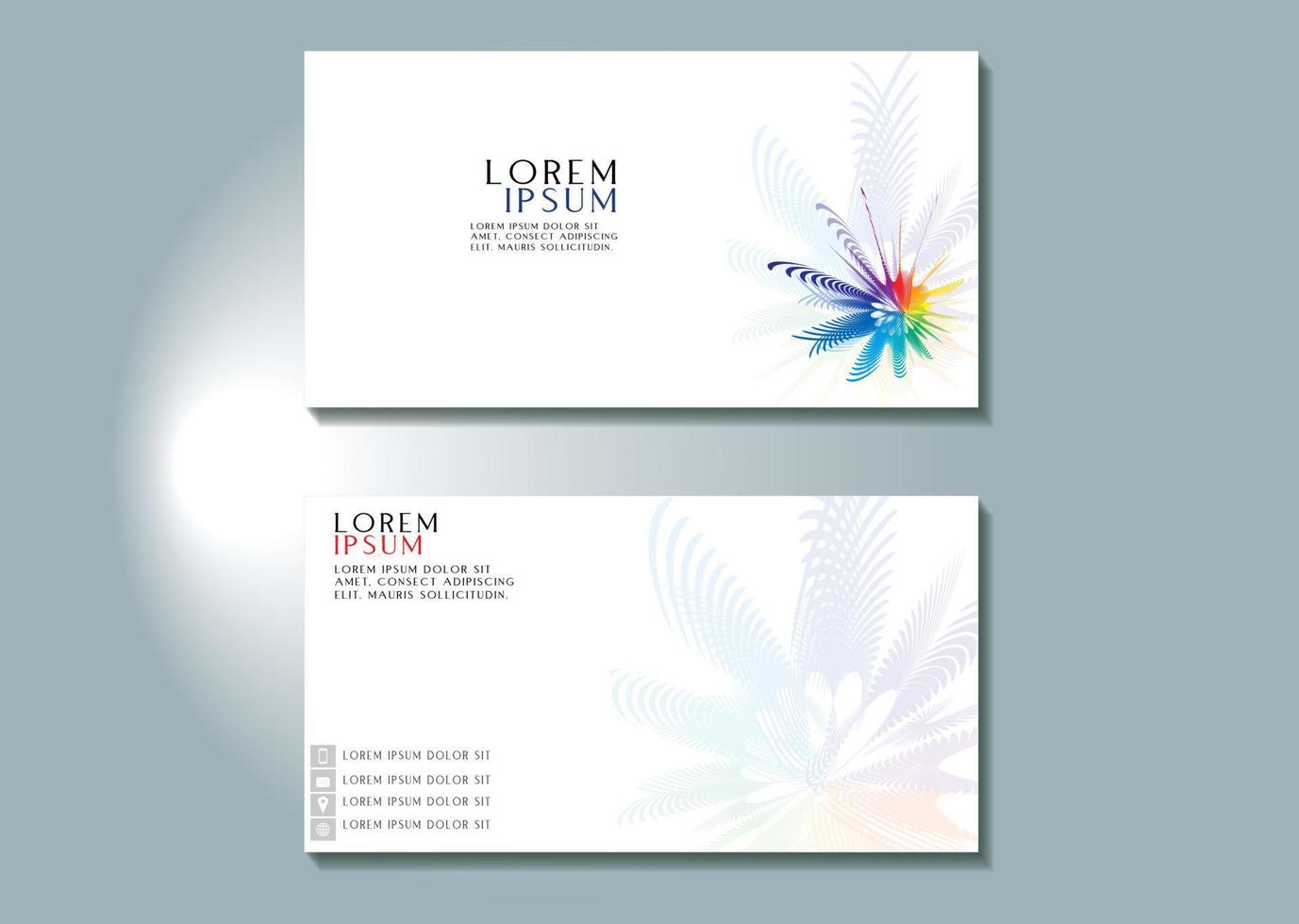 modern simple business card template Vector illustration