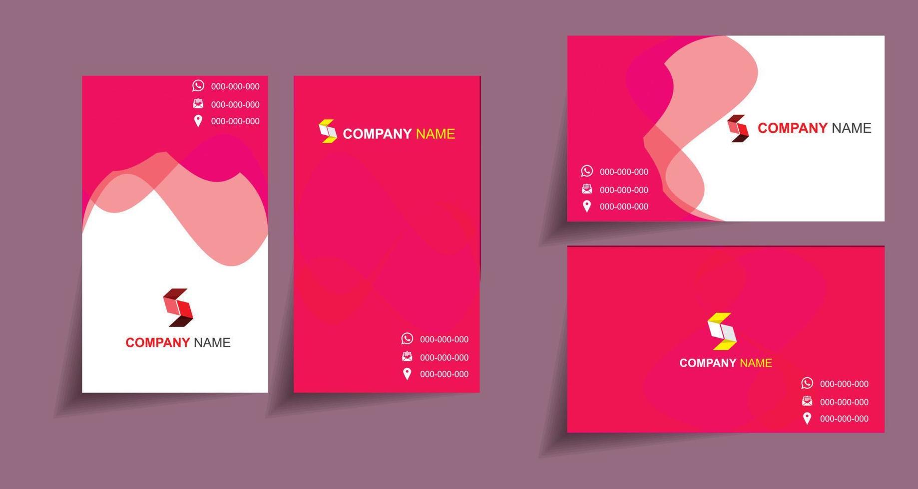 modern creative business card template vector