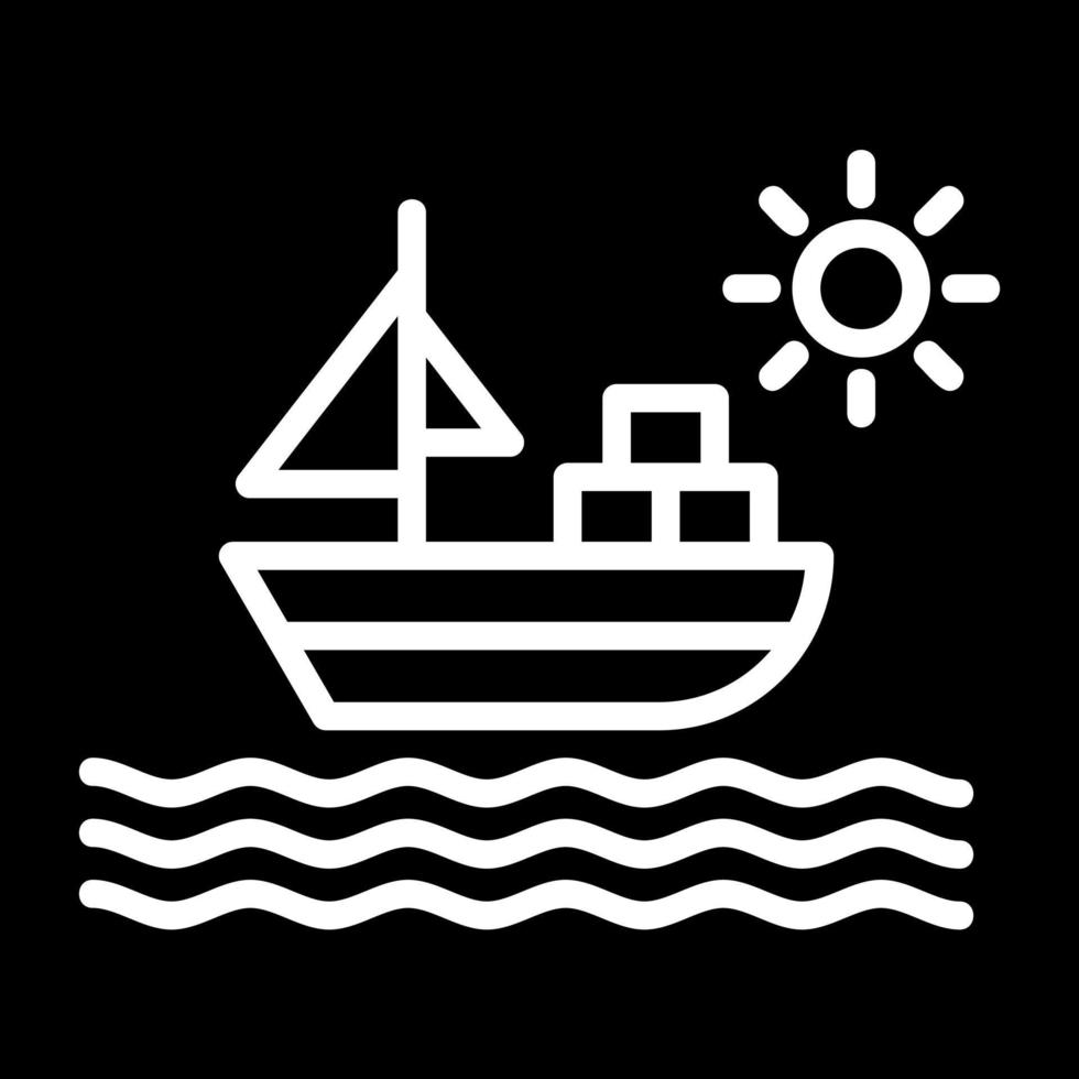 Ship Vector Icon Design