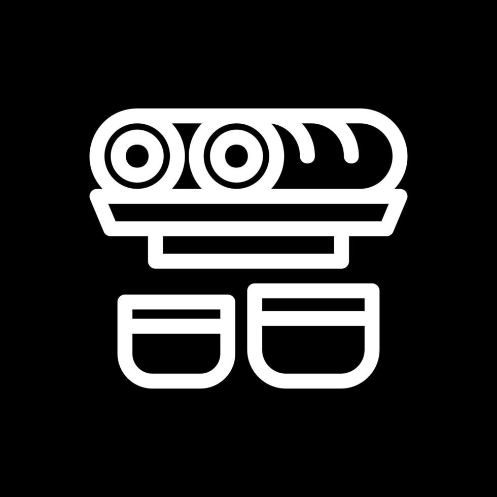 Spring Rolls Vector Icon Design