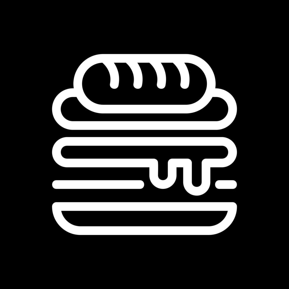 diseño de icono de vector de sándwich cubano