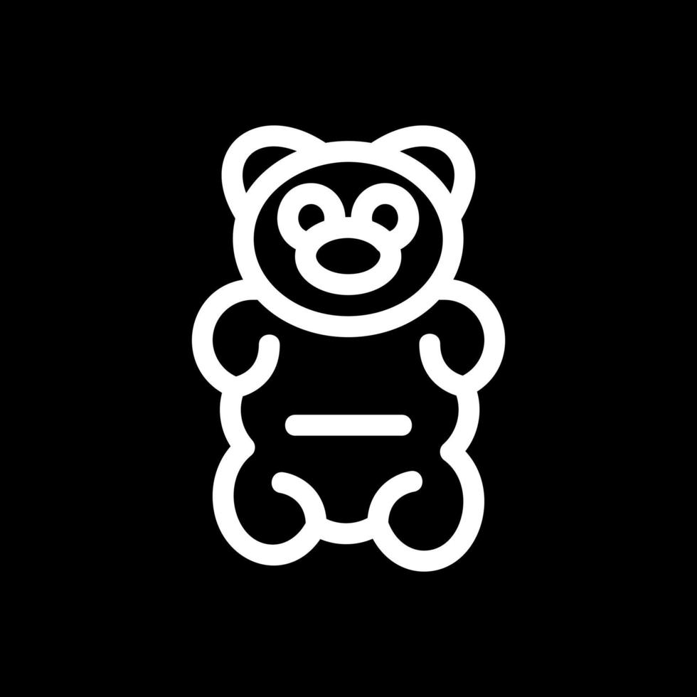 diseño de icono de vector de oso gomoso