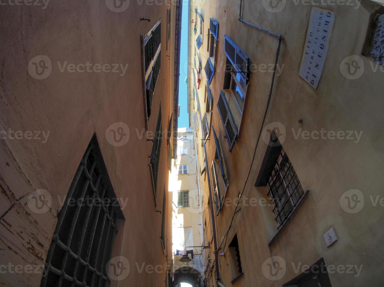 genoa historic palace and buildings in old town photo
