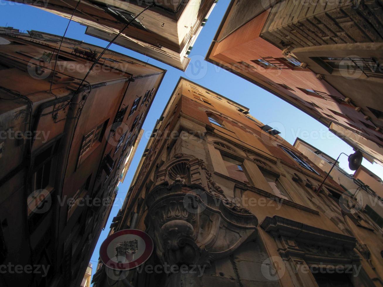 genoa historic palace and buildings in old town photo