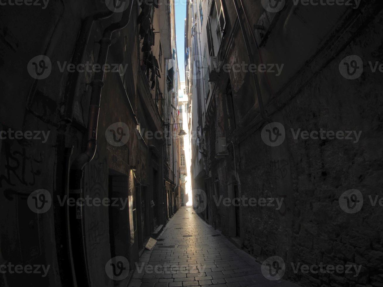 genoa historic palace and buildings in old town photo