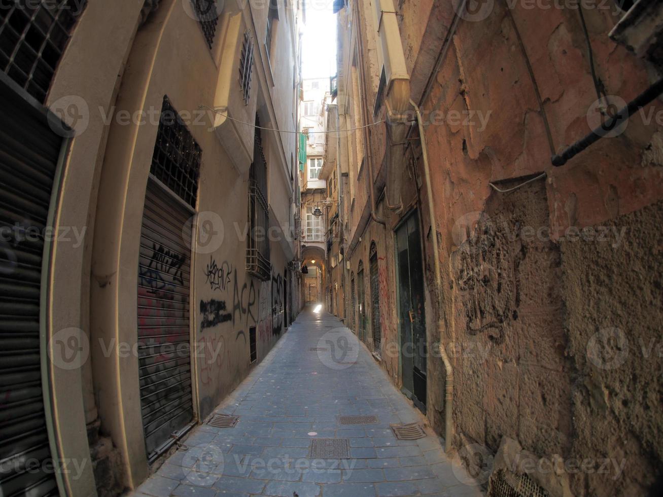 genoa historic palace and buildings in old town photo