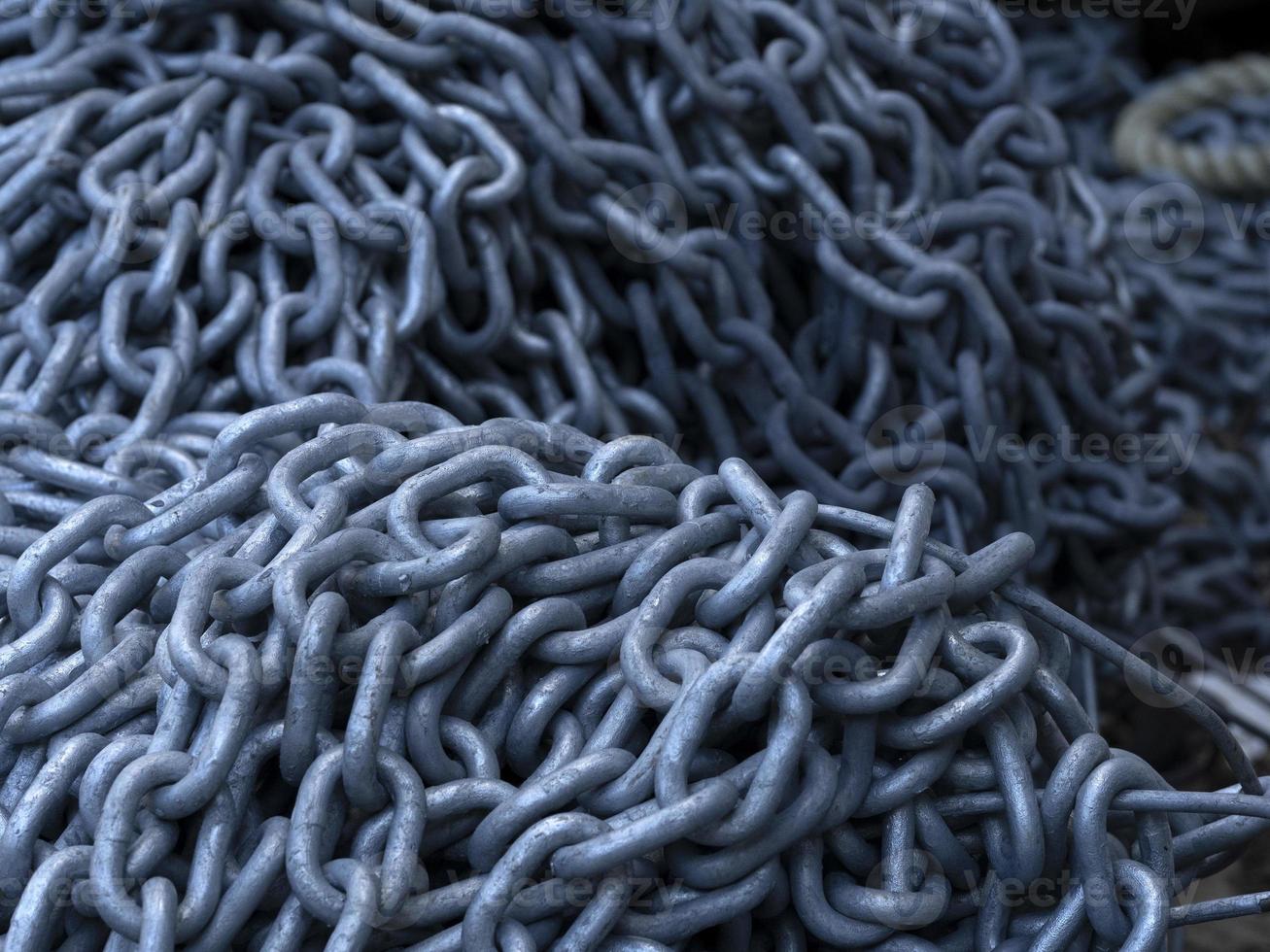 heavy big chains detail photo